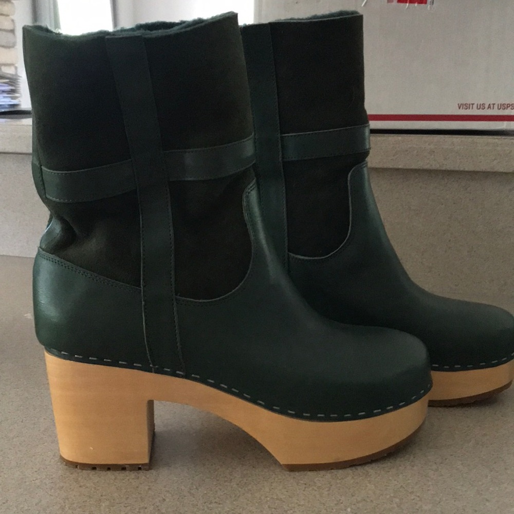 Swedish Hasbeens Leather colorblock